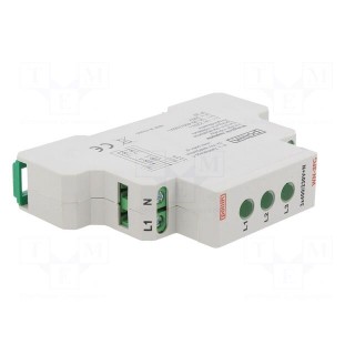 Module: voltage indicator | 3x400VAC | IP20 | DIN | Colour: green