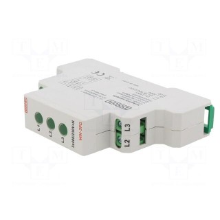 Module: voltage indicator | 3x400VAC | IP20 | DIN | Colour: green
