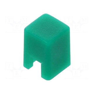 Button | push-in | none | 5.5mm | -25÷70°C | square | green