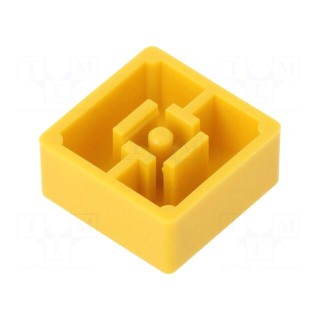 Button | push-in | none | 5.5mm | -25÷70°C | square | yellow