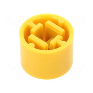 Button | push-in | none | 7mm | -25÷70°C | round | yellow