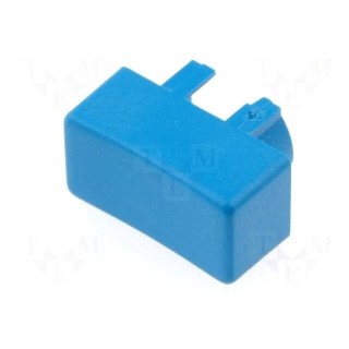 Button | rectangular | blue | 12.5x6.5mm | plastic