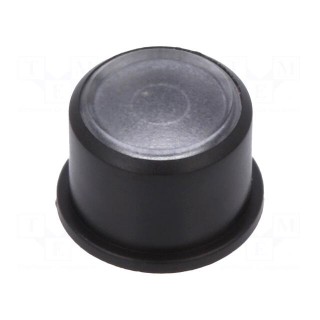 Button | round | black | Ø9.6mm | plastic | MEC1625006,MEC3FTH9