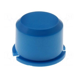 Button | round | blue | Ø9.6mm | plastic