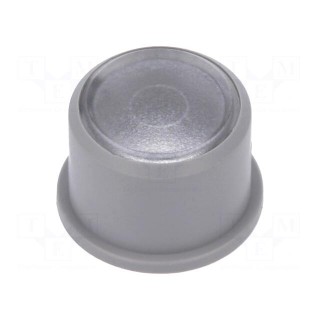 Button | round | grey | Ø9.6mm | plastic | MEC1625006,MEC3FTH9