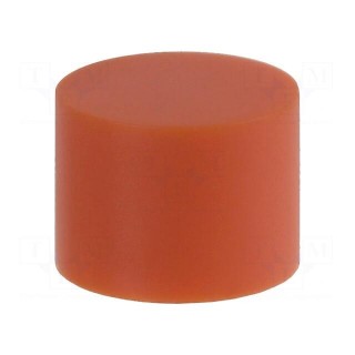 Button | round | orange | Ø9.5mm | Application: B3F-4,B3F-5,B3W