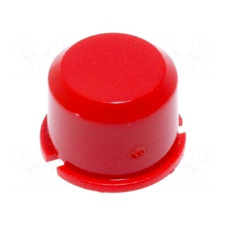 Button | round | red | Ø9.6mm | plastic | MEC1625006,MEC3FTH9