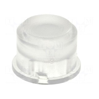 Button | round | transparent | Ø9.6mm | plastic