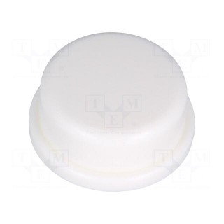 Button | round | white | Ø13mm | TACTS-24N-F,TACTS-24R-F