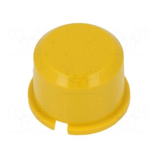 Button | round | yellow | Ø9.6mm | plastic | MEC1625006,MEC3FTH9