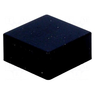 Button | push-in | 5.5mm | -25÷70°C | square | black | 12x12mm