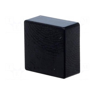 Button | push-in | 5.5mm | -25÷70°C | square | black | 12x12mm