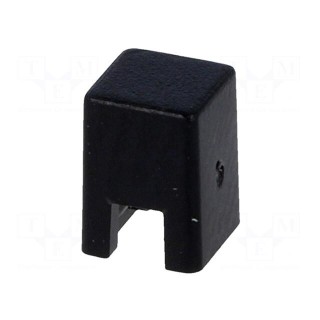 Button | square | black | 4x4mm | Application: B3F-1,B3F-3,B3FS