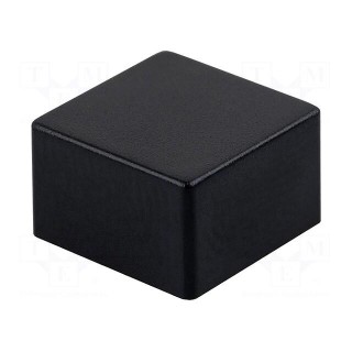 Button | push-in | 5.5mm | -25÷70°C | square | black | 9x9mm