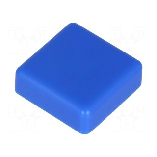 Button | square | blue | 12x12mm | Application: TACTS-24
