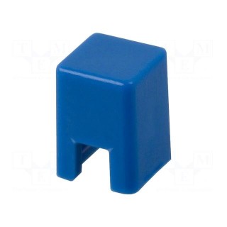 Button | square | blue | 4x4mm | Application: B3F-1,B3F-3,B3FS