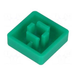 Button | square | green | 12x12mm | TACTS-24N-F,TACTS-24R-F