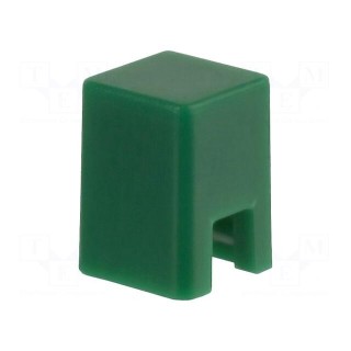 Button | square | green | 4x4mm | Application: B3F-1,B3F-3,B3FS