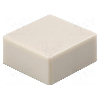 Button | push-in | 5.5mm | -25÷70°C | square | ivory | 12x12mm