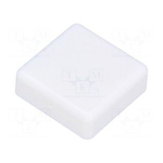 Button | square | white | 12x12mm | Application: TACTS-24
