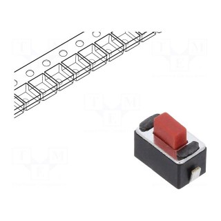 Microswitch TACT | SPST-NO | Pos: 2 | 0.05A/12VDC | SMT | 0.25N