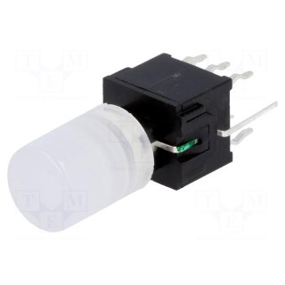 Microswitch TACT | DPDT | Pos: 2 | 0.1A/30VDC | THT | none | green | 1.5N