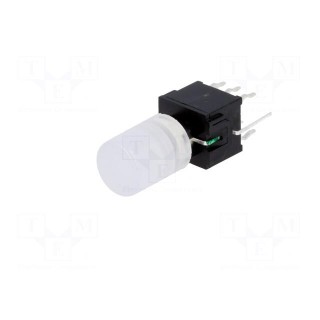 Microswitch TACT | DPDT | Pos: 2 | 0.1A/30VDC | THT | none | green | 1.5N