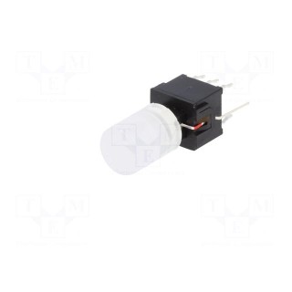 Microswitch TACT | DPDT | Pos: 2 | 0.1A/30VDC | THT | none | red | 1.5N