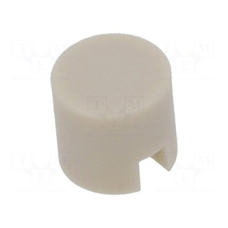 Button | push-in | 5.5mm | -25÷70°C | round | ivory | Ø6mm | B3F,B3FS,B3W