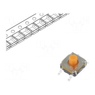 Microswitch TACT | SPDT NC + NO | Pos: 2 | 0.05A/32VDC | SMT | none