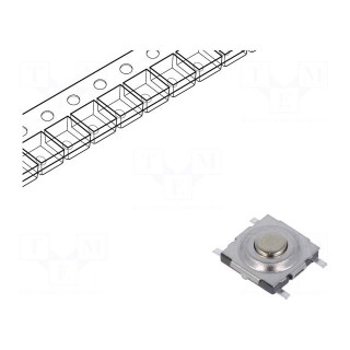 Microswitch TACT | SPST-NO | Pos: 2 | 0.05A/42VDC | SMD | none | 2.5N