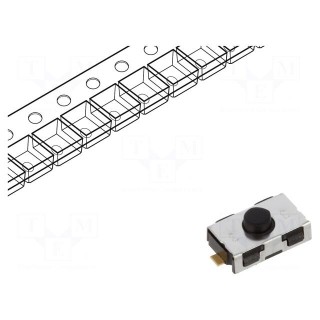Microswitch TACT | SPST-NO | Pos: 2 | 0.01A/32VDC | SMT | none | 3N | 2.5mm