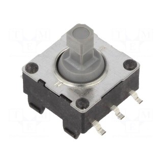 Microswitch TACT | SPST-NO | Pos: 2 | 0.02A/15VDC | SMD | none | 1.6N