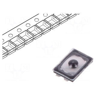 Microswitch TACT | SPST-NO | Pos: 2 | 0.02A/15VDC | SMT | none | 1.6N