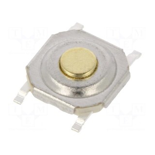 Microswitch TACT | SPST-NO | Pos: 2 | 0.02A/15VDC | SMT | none | 2.5N