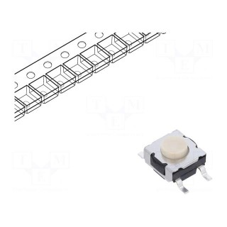 Microswitch TACT | SPST-NO | Pos: 2 | 0.03125A/32VDC | SMT | 4.13mm
