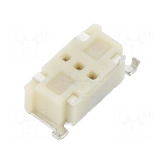 Microswitch TACT | SPST-NO | Pos: 2 | 0.05A/12VDC | SMT | 1.57N | 2mm
