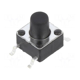 Microswitch TACT | SPST-NO | Pos: 2 | 0.05A/12VDC | SMT | 1.6N | 6x6mm