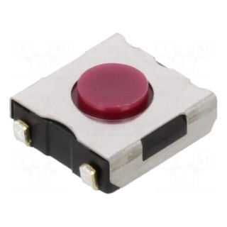 Microswitch TACT | SPST-NO | Pos: 2 | 0.05A/12VDC | SMT | 2.55N | 2.5mm