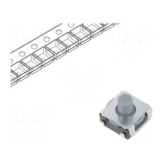 Microswitch TACT | SPST-NO | Pos: 2 | 0.05A/12VDC | SMT | none | 1.96N