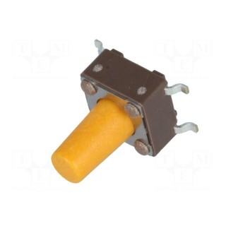 Microswitch TACT | SPST-NO | Pos: 2 | 0.05A/12VDC | SMT | none | 3.2N