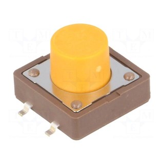 Microswitch TACT | SPST-NO | Pos: 2 | 0.05A/12VDC | SMT | none | 3.2N