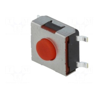 Microswitch TACT | SPST-NO | Pos: 2 | 0.05A/12VDC | SMT | none | 3.8mm