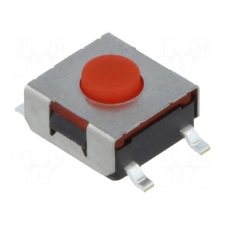 Microswitch TACT | SPST-NO | Pos: 2 | 0.05A/12VDC | SMT | none | 3.8mm