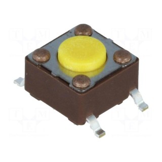 Microswitch TACT | SPST-NO | Pos: 2 | 0.05A/12VDC | SMT | none | 5.2N