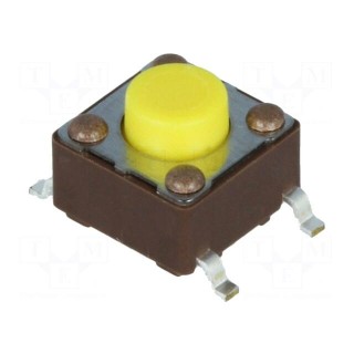 Microswitch TACT | SPST-NO | Pos: 2 | 0.05A/12VDC | SMT | none | 5.2N