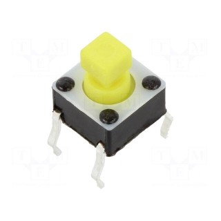 Microswitch TACT | SPST-NO | Pos: 2 | 0.05A/12VDC | THT | 2.45N | 6x6x4mm