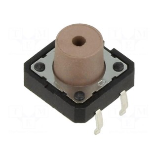Microswitch TACT | SPST-NO | Pos: 2 | 0.05A/12VDC | THT | none | 2.5N