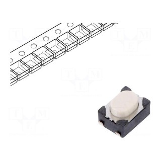 Microswitch TACT | SPST-NO | Pos: 2 | 0.05A/16VDC | SMT | none | 2.6N