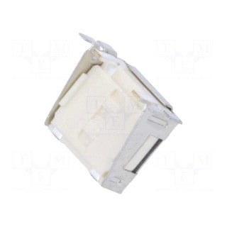 Microswitch TACT | SPST-NO | Pos: 2 | 0.05A/24VDC | PCB,SMT | none | 2.6N